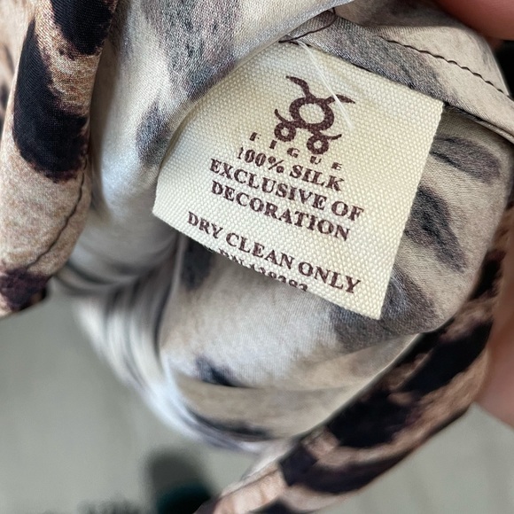 Figue 100% Silk Slip Cheetah Dress - Small - Picture 6 of 6